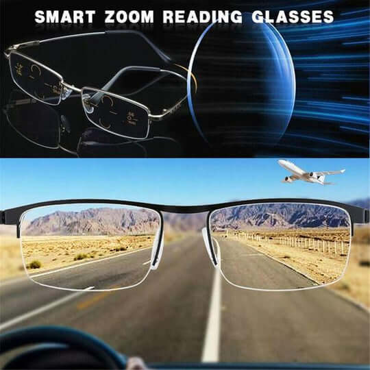 Optivista Smart Progressive Glasses | Automatic Field-of-Vision Adjustment &amp; Blue Light Filter