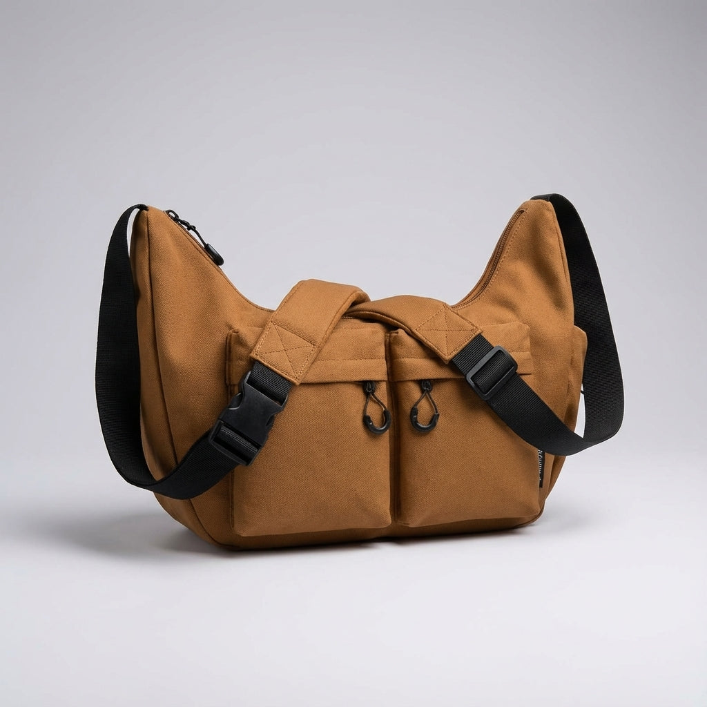 Large Canvas Crossbody Bag - UrbanLoom