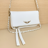Elegant Leather Bag with Chain Strap