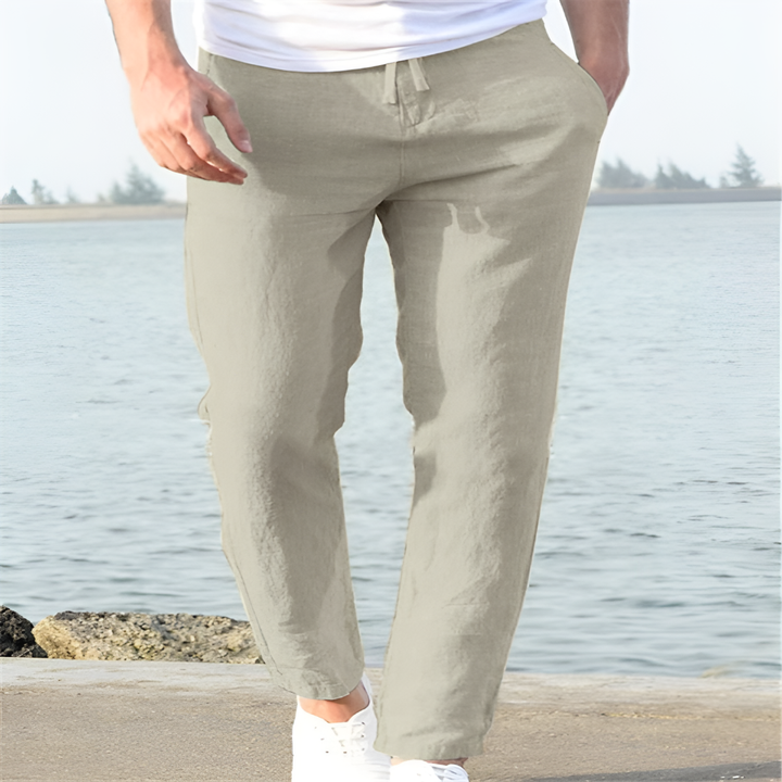 Men's Linen Trousers - Casual Style for Warm Days