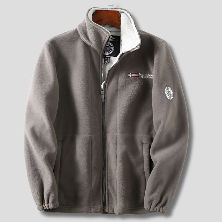 Wind Resistant Men's Fleece Jacket - Practical and Stylish