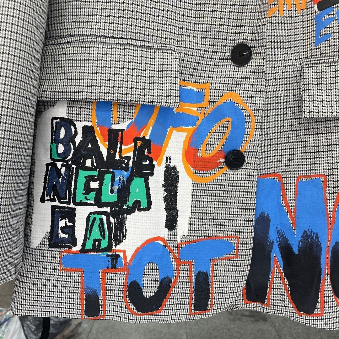 Blazer with Print and Pocket - Luna