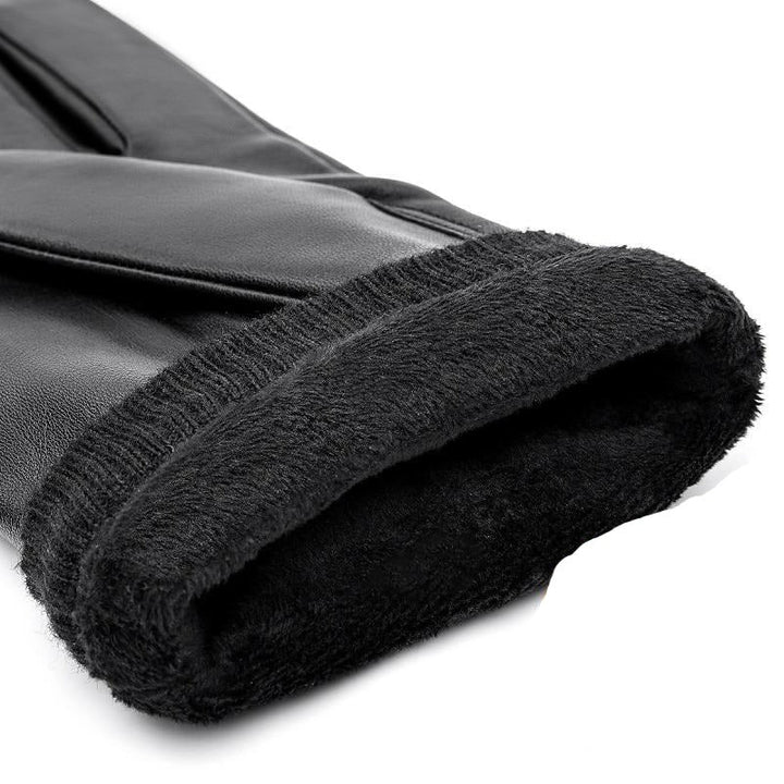 Men's Slim Fit Gloves – Suitable for Cold Weather, with Zip Fastening