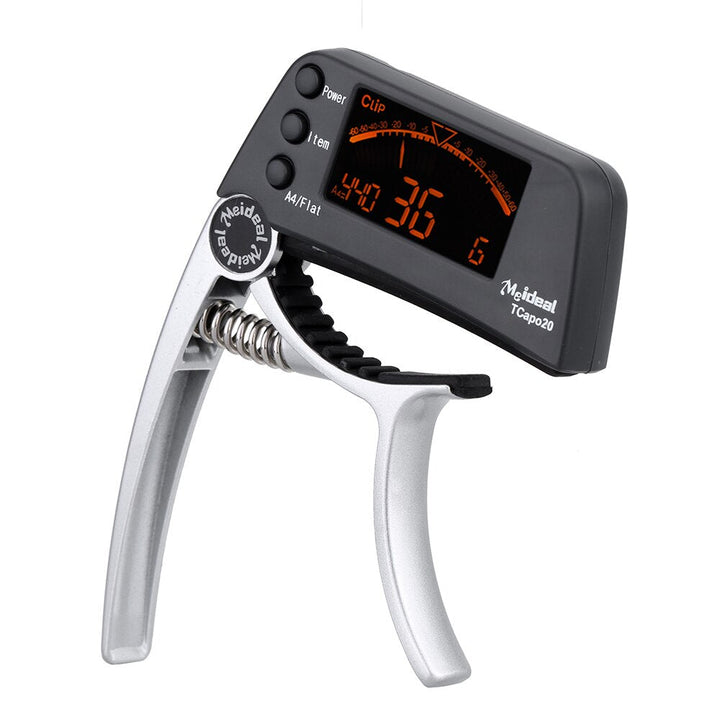 2-in-1 Guitar Capo & Tuner – TuneGrip