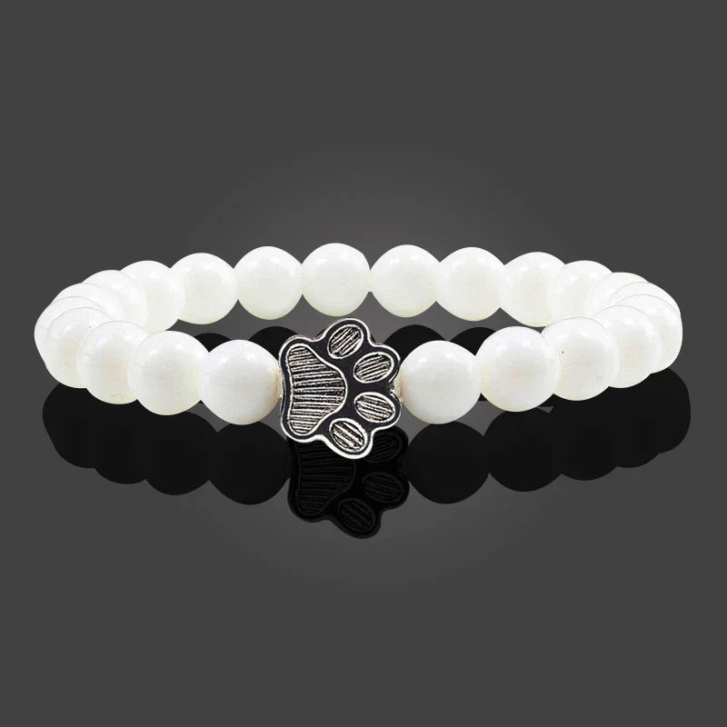 Knotted Paw Bracelet – Natural Stone Design