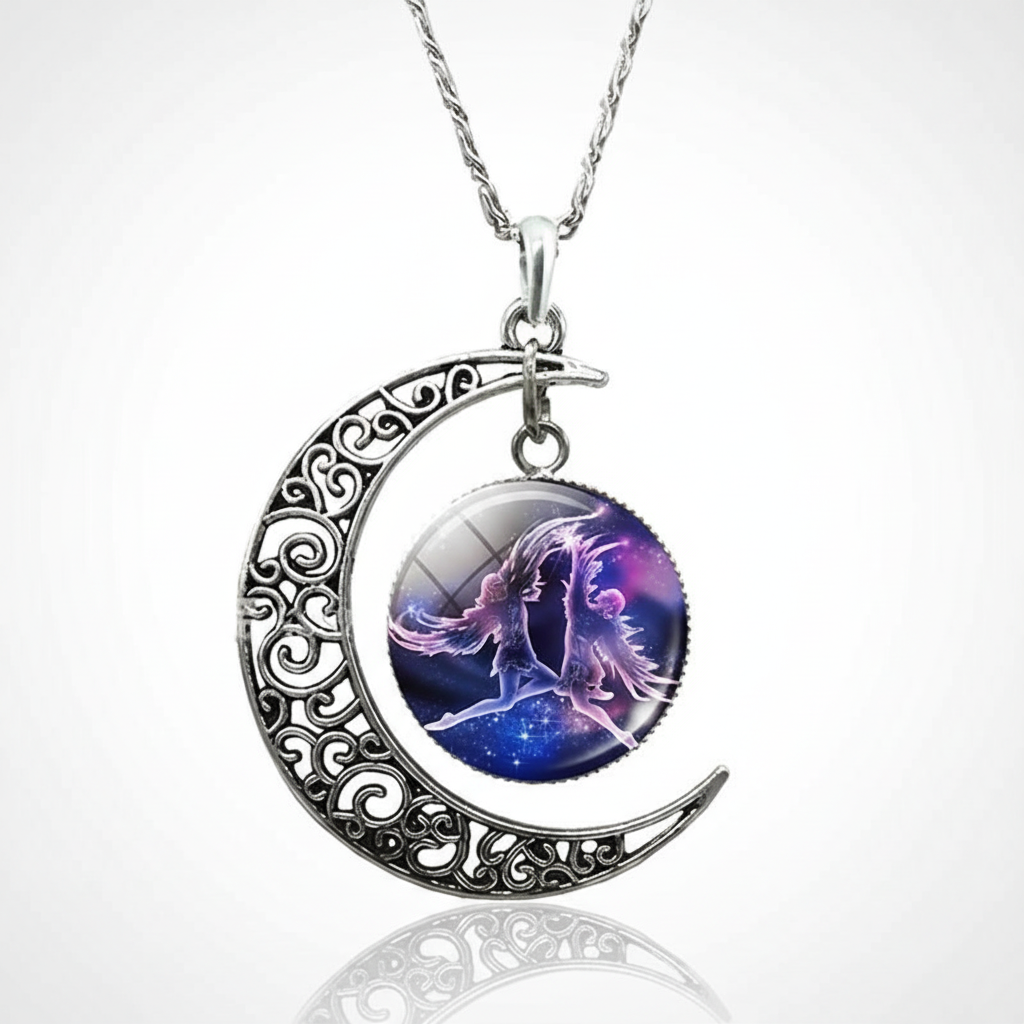 Moon Pendant Zodiac Necklace - StarGleam