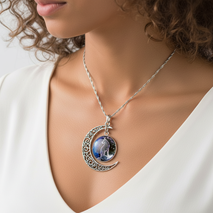 Moon Pendant Zodiac Necklace - StarGleam
