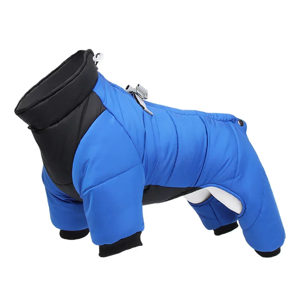 FurLuxe Waterproof Winter Coat with Harness Opening - Coat for Small and Medium Dogs