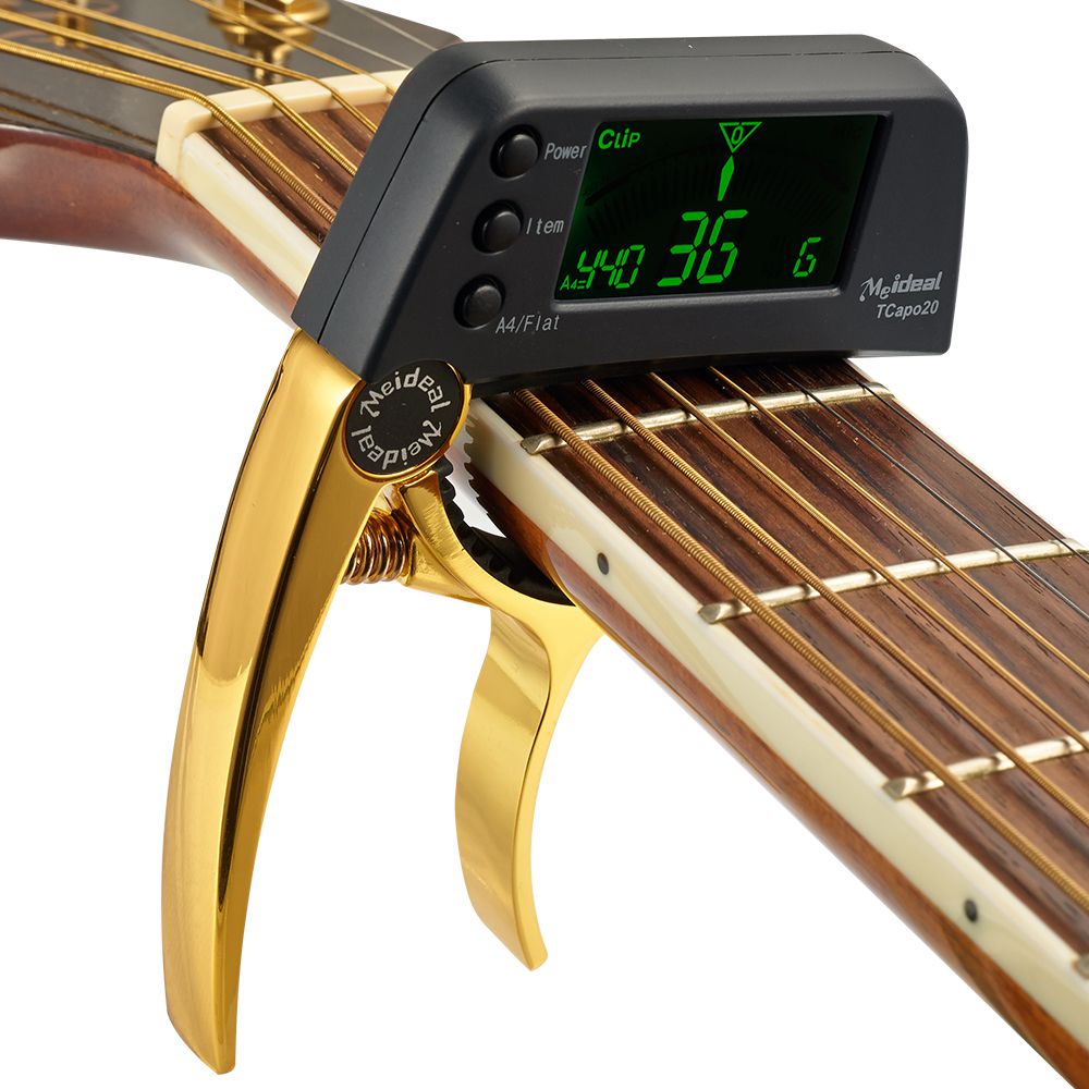 2-in-1 Guitar Capo & Tuner – TuneGrip