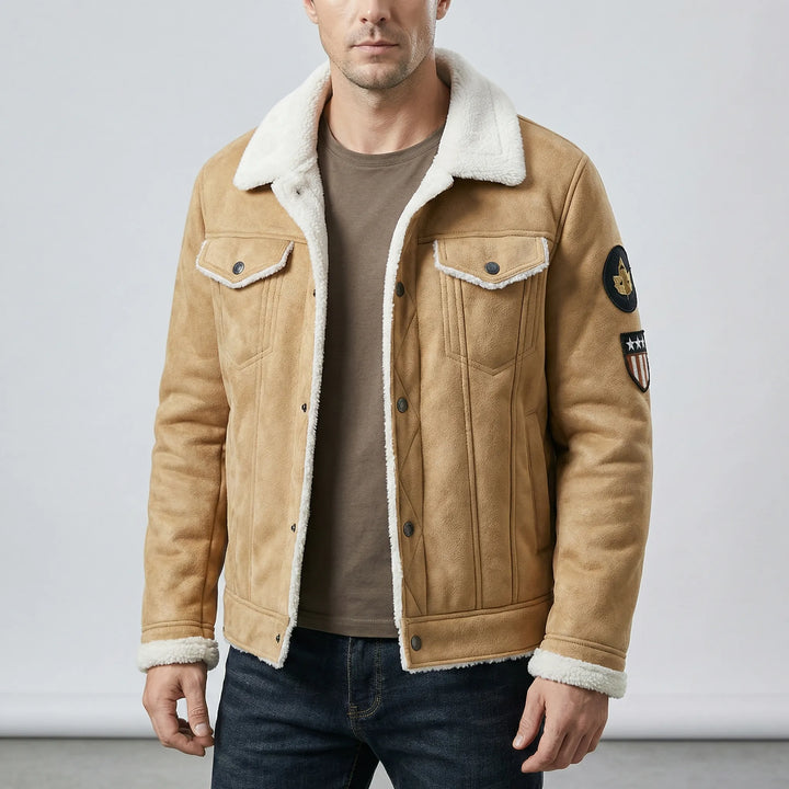 Men's Classic-Style Biker Jacket - Mio