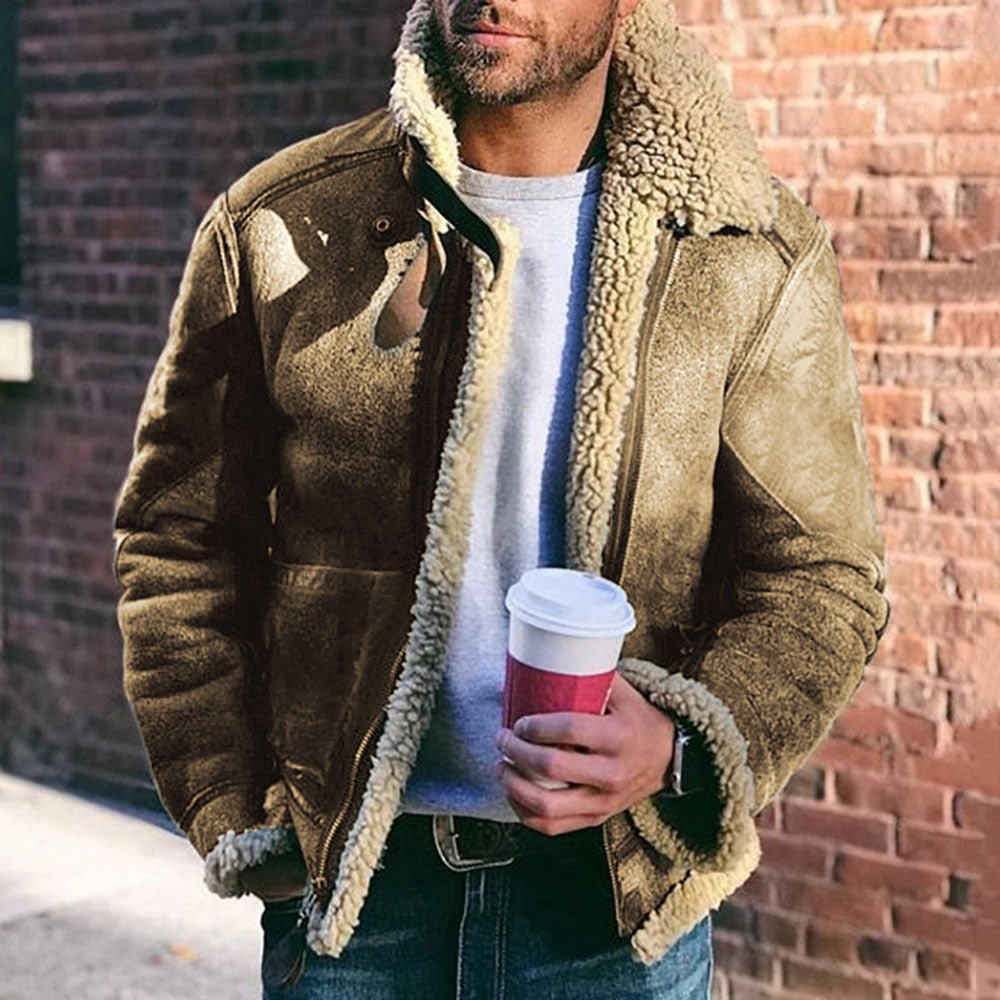 Men's Shearling-Style Jacket - Thies