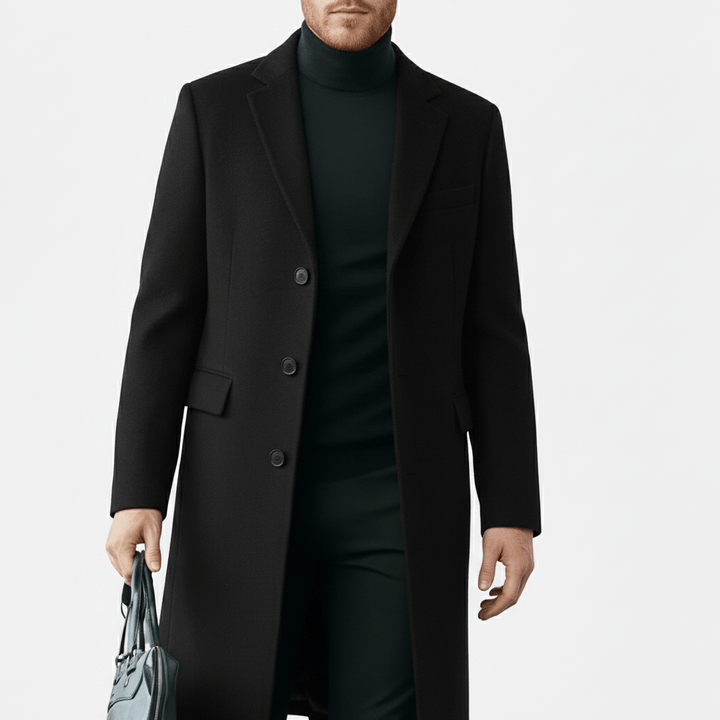 Men's Coat with Button Placket - Ramon
