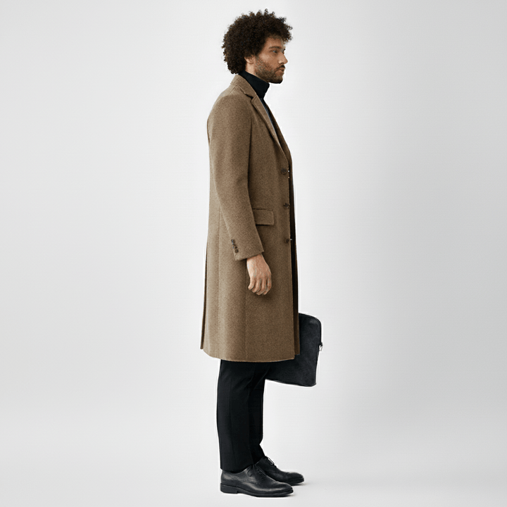 Men's Coat with Button Placket - Ramon