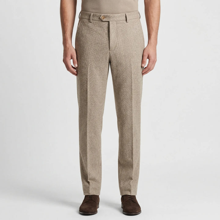 Herringbone Slim-Cut Pants - Martin