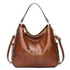 Classic Shoulder Bag with Sleek Gold Details