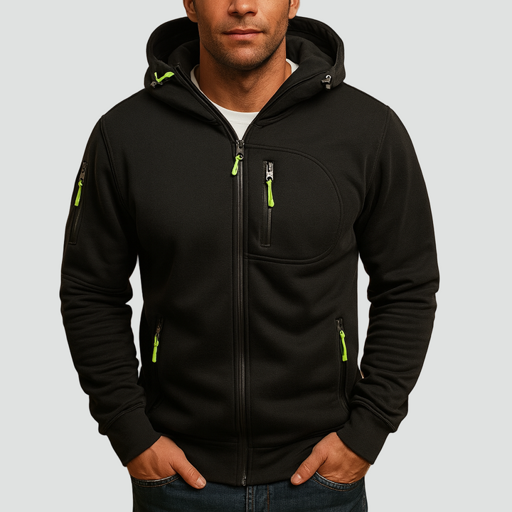Men's Hoodie | Zip & Adjustable Hood