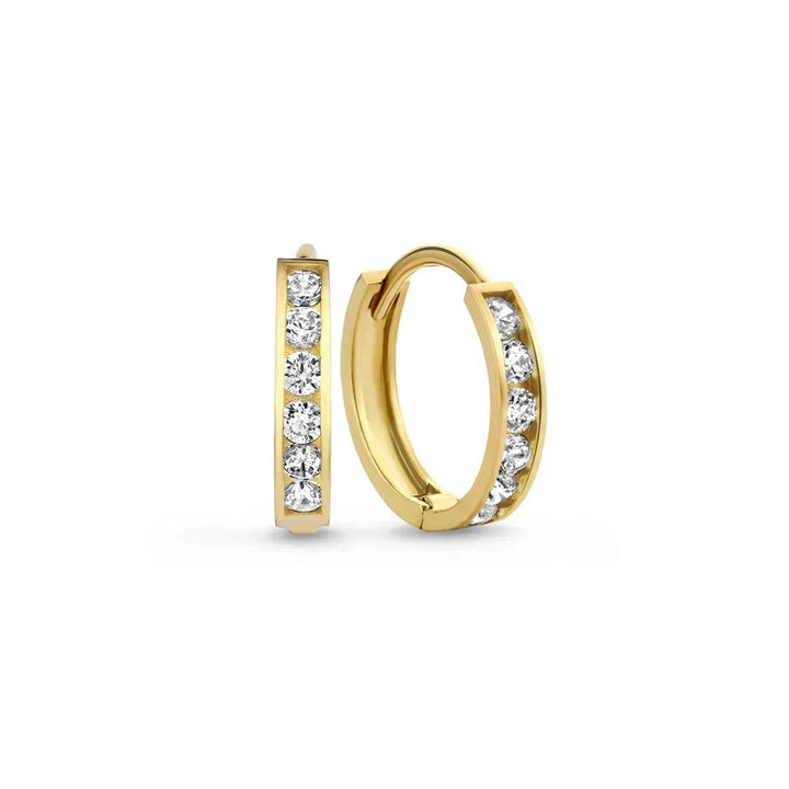 Gold earrings set