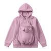 Cosy Fleece Baby-Wearing Hoodie with Front Pouch