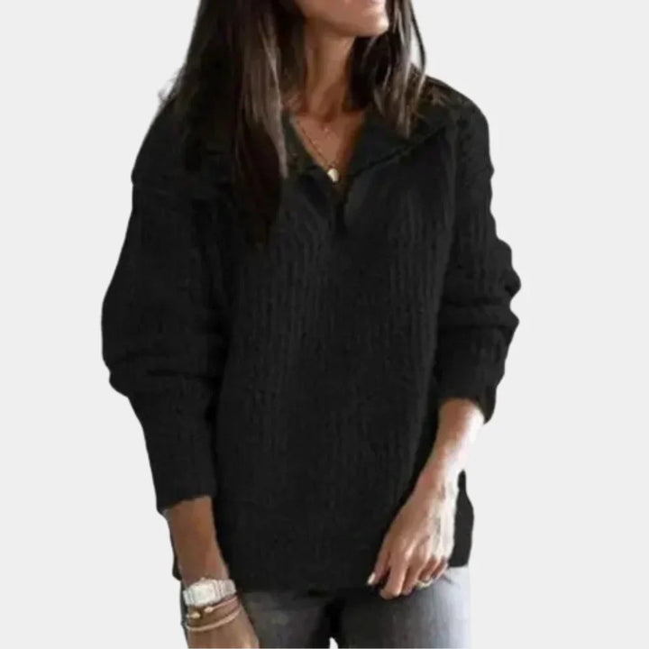 Women's Classic Half-Zip Sweater