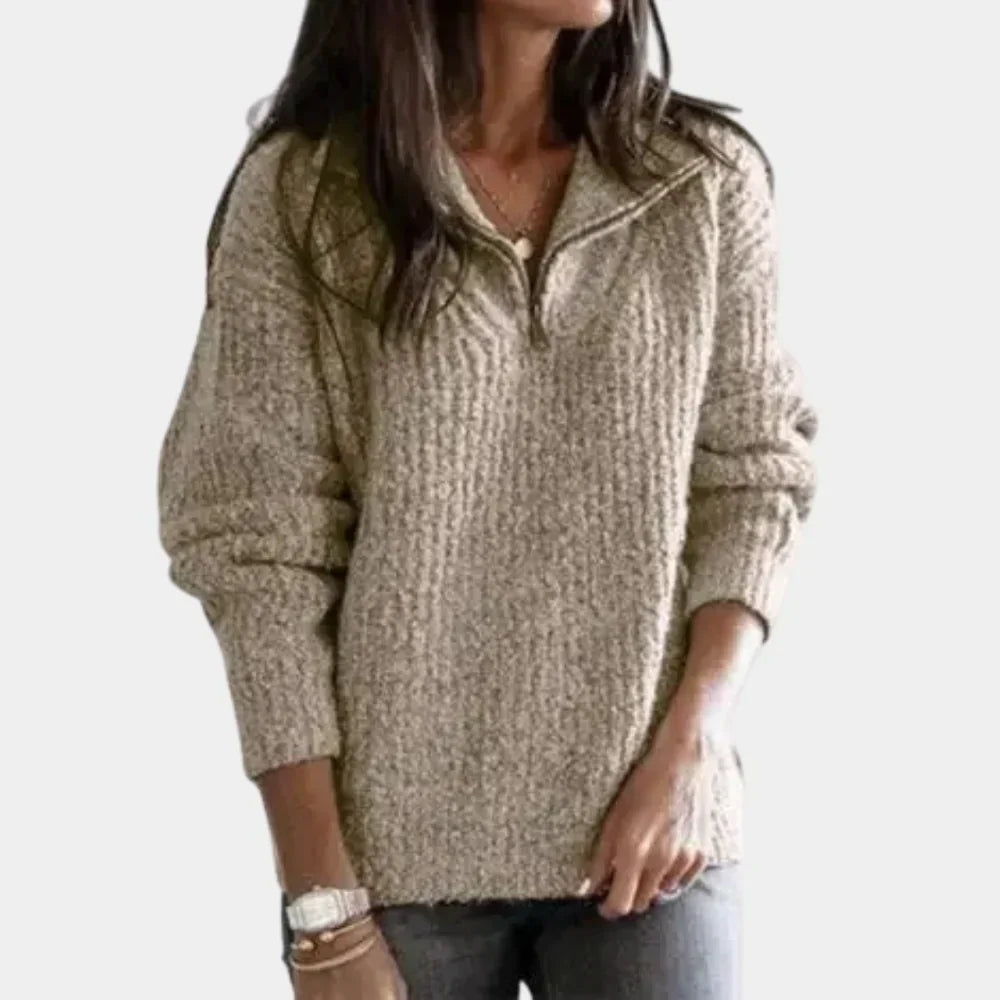 Women's Classic Half-Zip Sweater