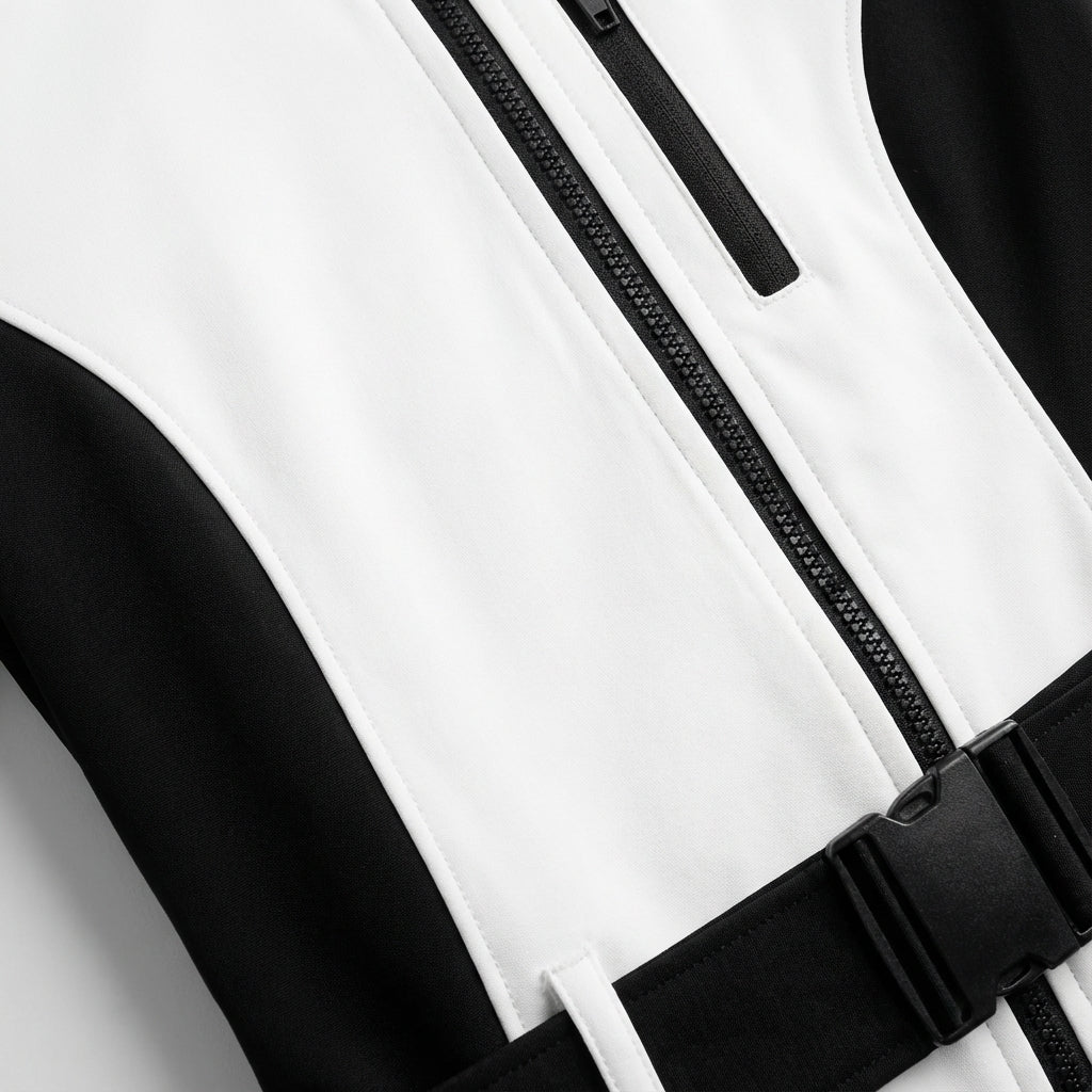 Insulated Ski Suit With Belt - Lori
