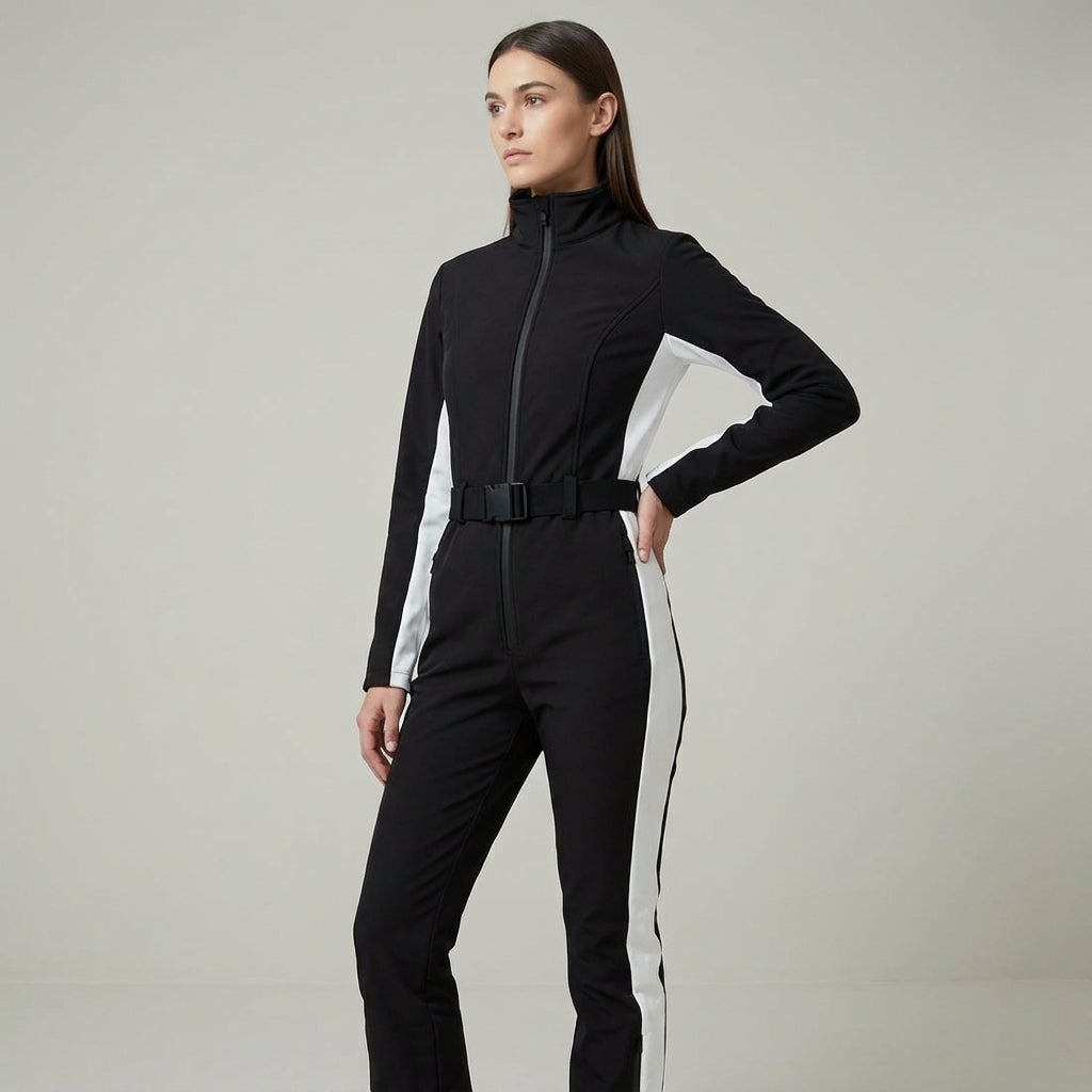 Insulated Ski Suit With Belt - Lori