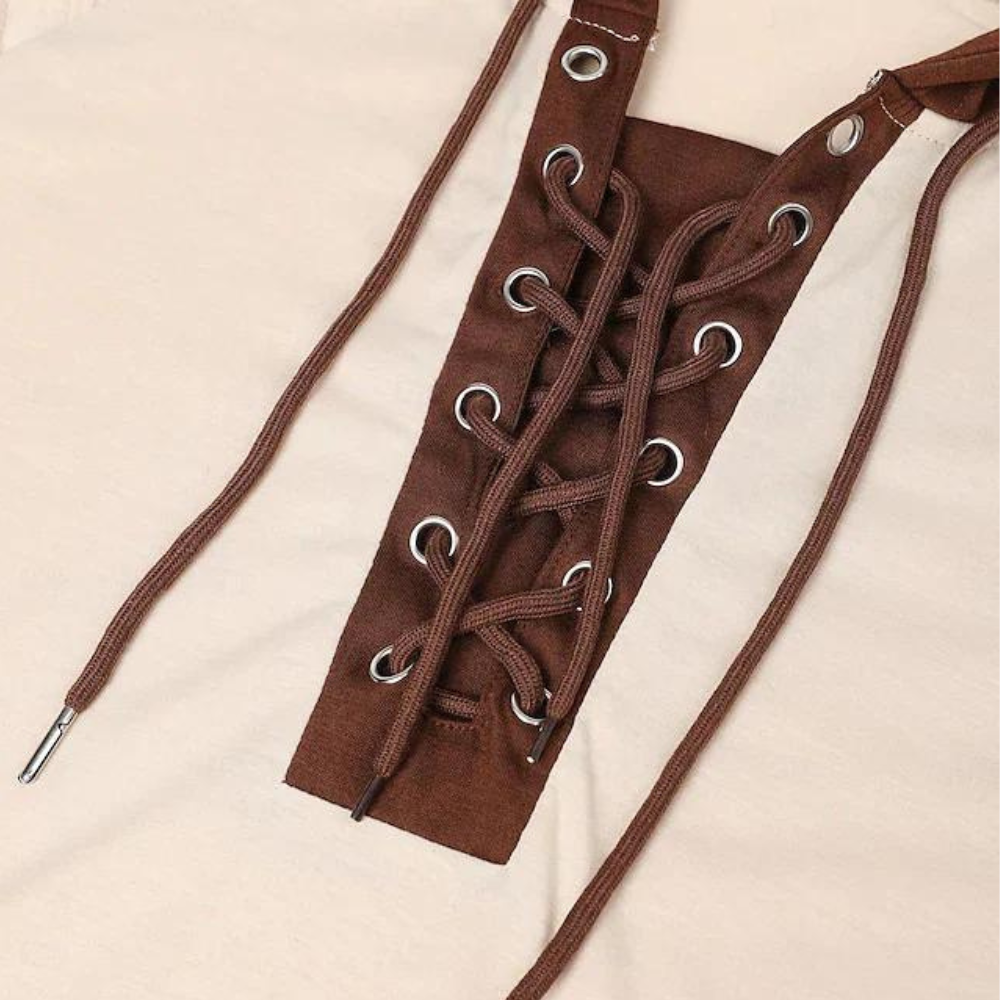 Men's Lace-Up Hooded Sweatshirt – Eliano