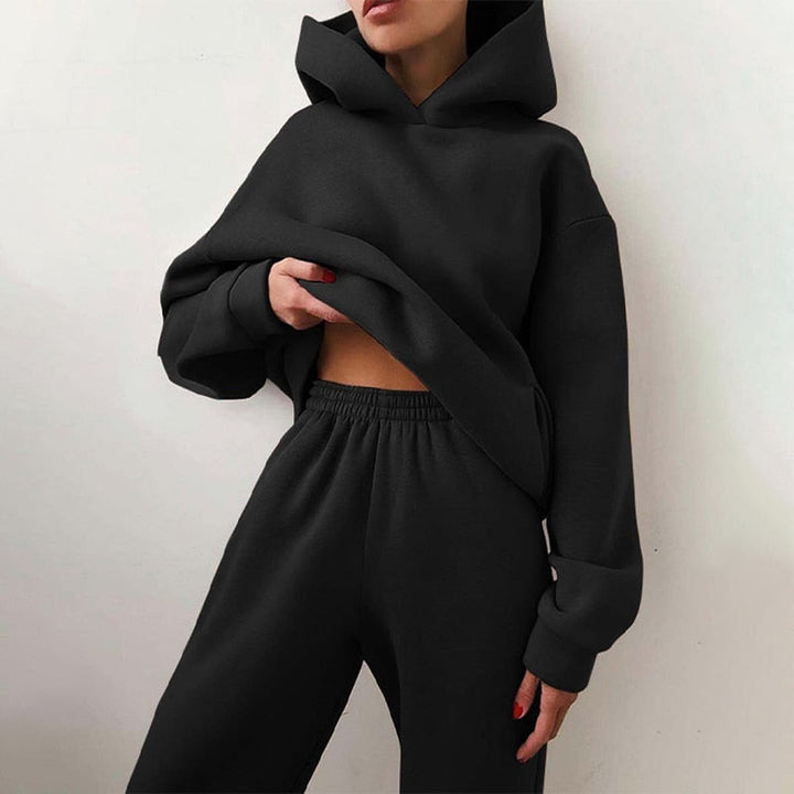 Women's Jogger Set | 2-Piece: Hoodie & Pants with Stretch Waistband