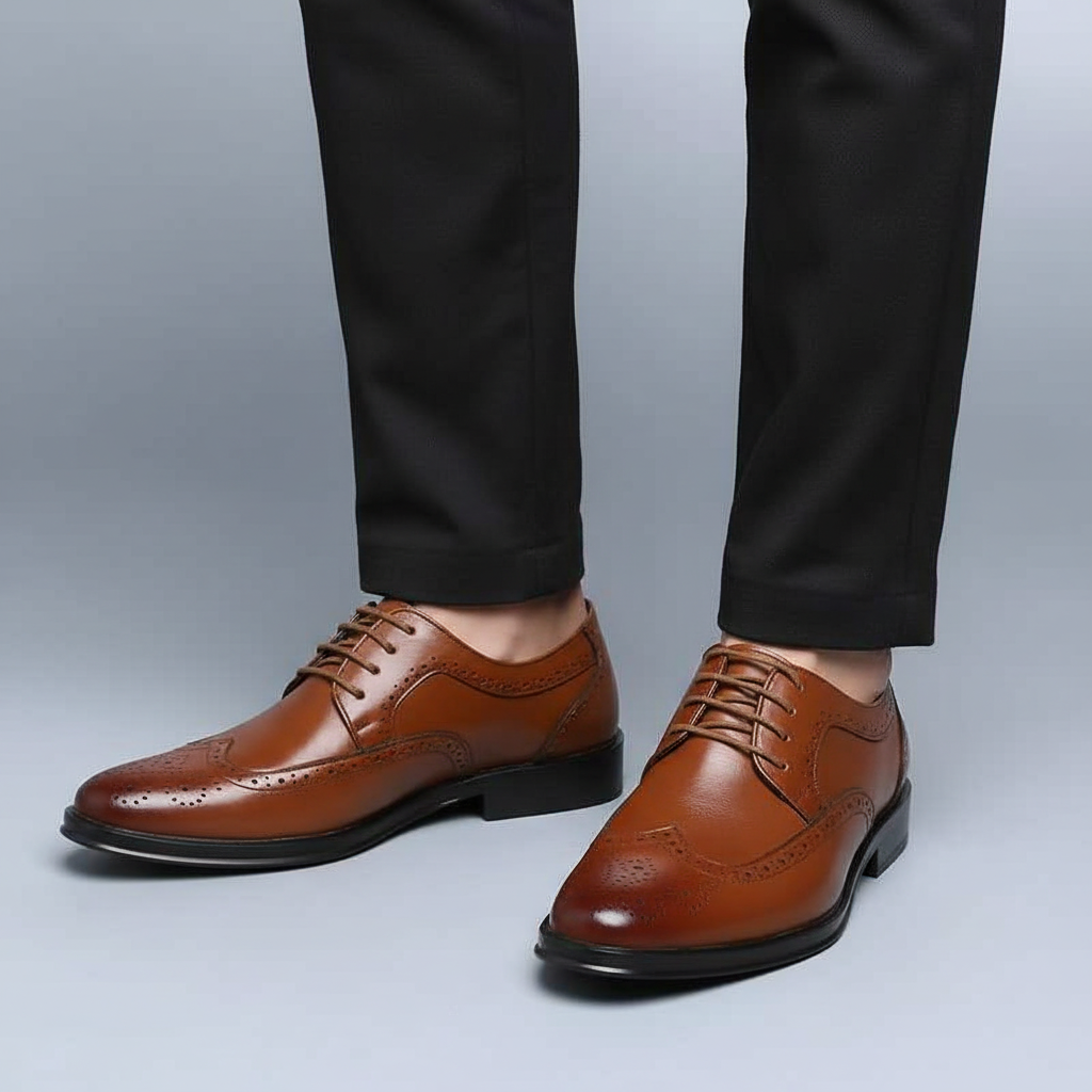 Patent Leather Men's Pointed-Toe Shoe - Owen