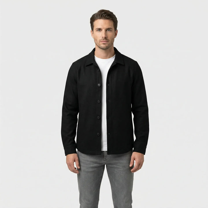 Long-Sleeved Overshirt with Chest Pockets - Pablo