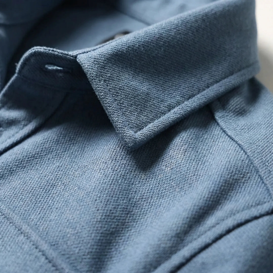 Long-Sleeved Overshirt with Chest Pockets - Pablo