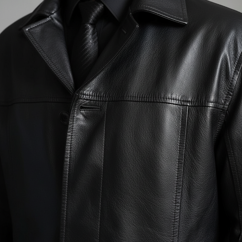 Long leather jacket - Anton