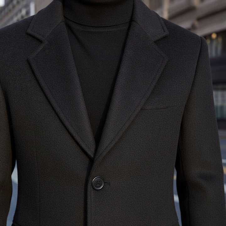 Long Wool Coat for Men - Daniel
