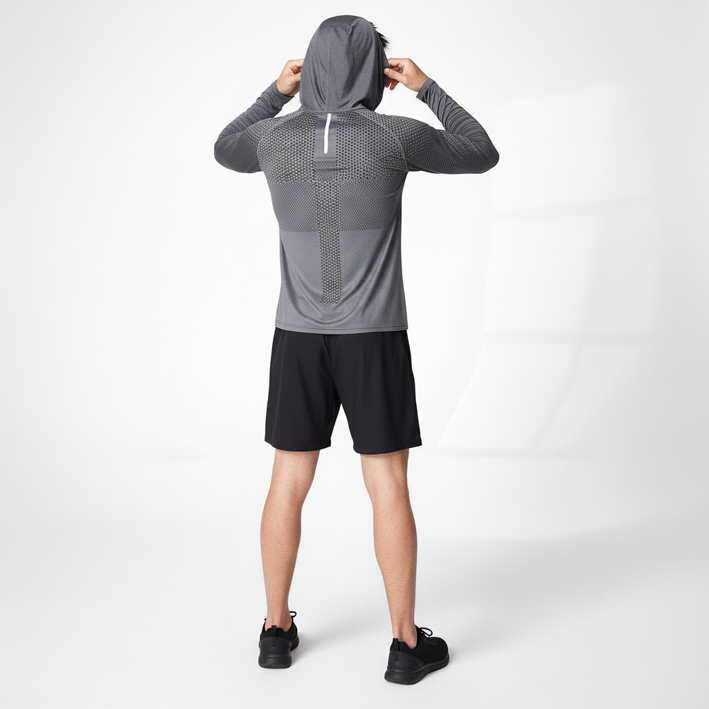 Lightweight performance hooded top - Dylan