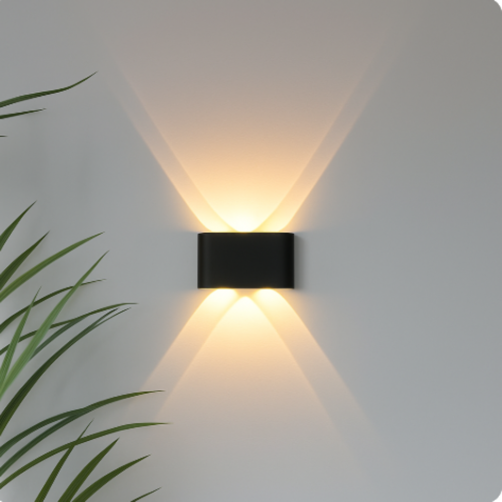 Outdoor LED Wall Light – IP65-rated, weatherproof, hard-wired