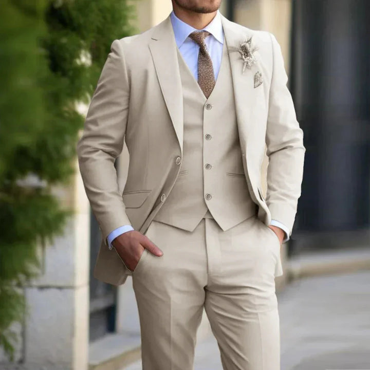 Brecken Elegant 3-Piece Suit for Men – Timeless Sophistication for Every Occasion