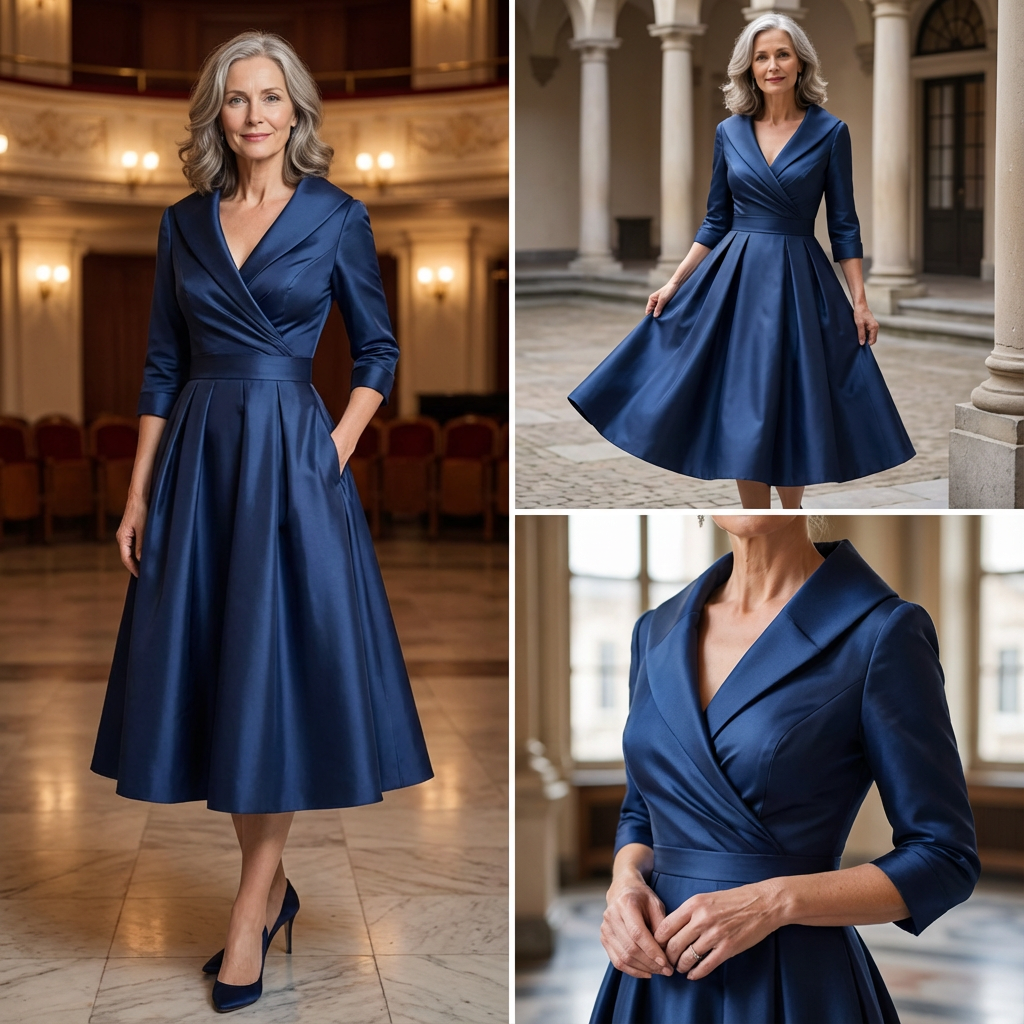 Women's midi dress | Elegant and timeless A-line style