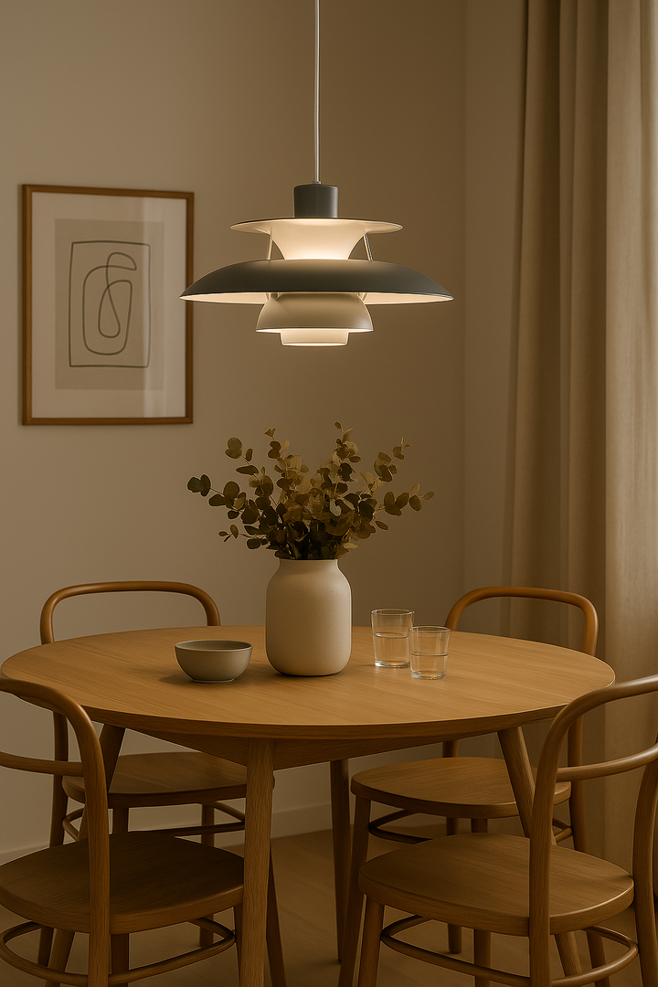 Modern Round LED Ceiling Light – Dimmable & Long-Lasting – Stylish Lighting for Living Room, Dining Room & Office