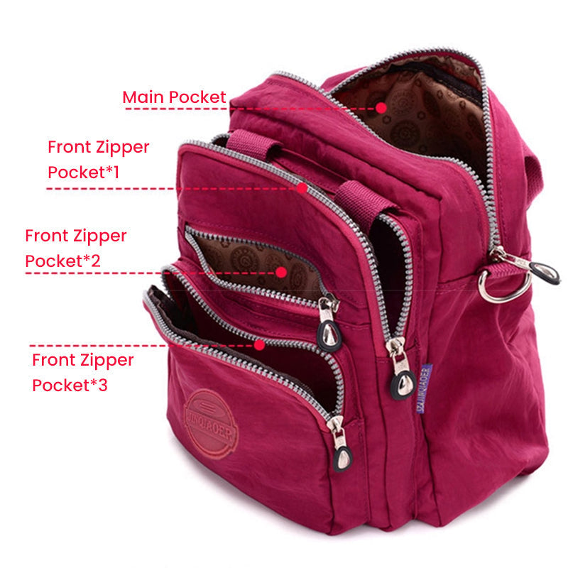 Water-resistant Multifunctional Crossbody Bag Versatile Elegance for Everyday Use