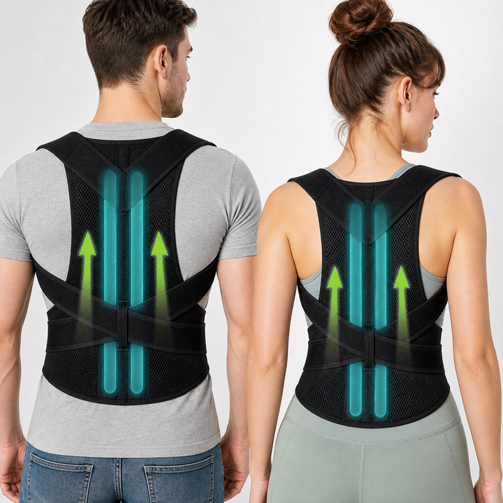 Adjustable Upper Back Posture Corrector with Breathable Mesh
