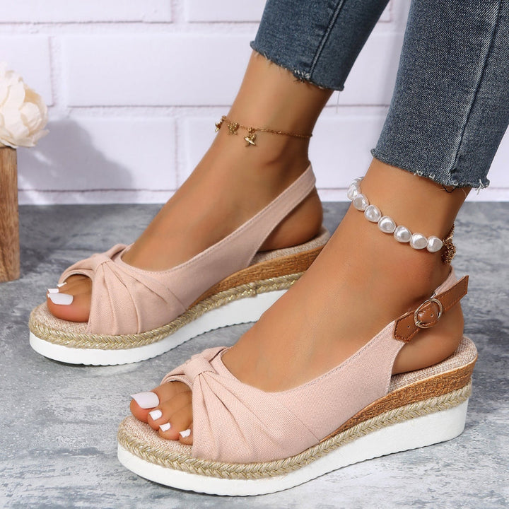 Women's Open-Toe Wedge Sandals – Summer Comfort