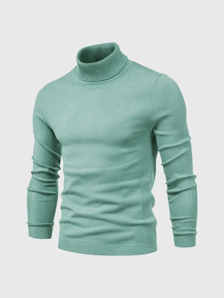 Men's Turtleneck Sweater – Washable and Versatile