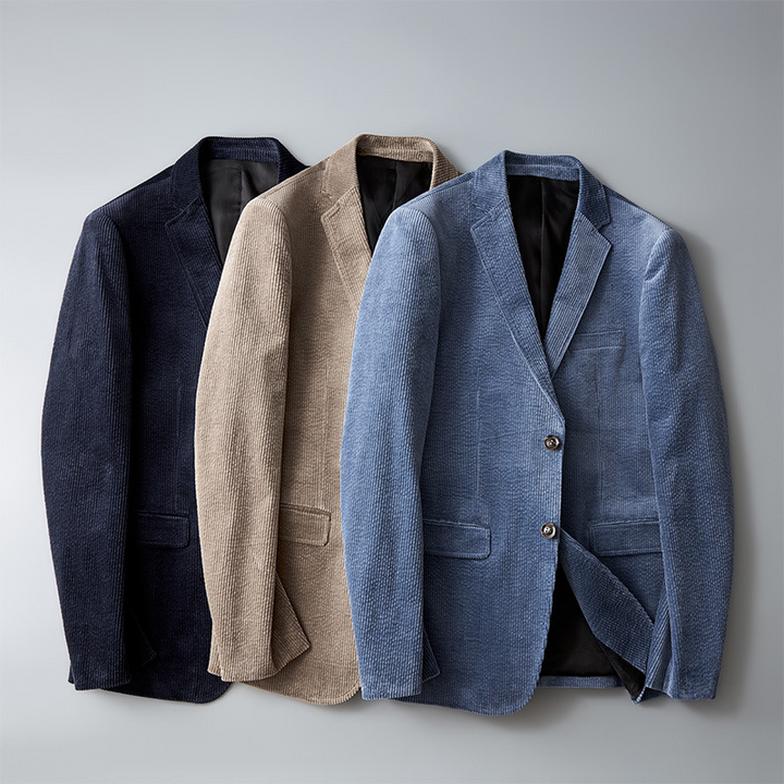 Elegant Men's Corduroy Blazer - Vincent