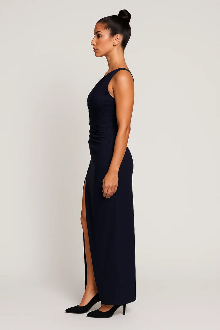 Women's Gala Dress Maxi One-Shoulder with High Slit