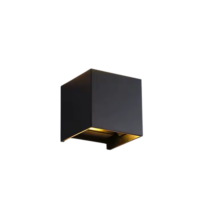 Luxe cordless wall light | square sensor light | aluminum 10 x 10 cm