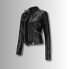 Classic Women's Leather Jacket with Timeless Style