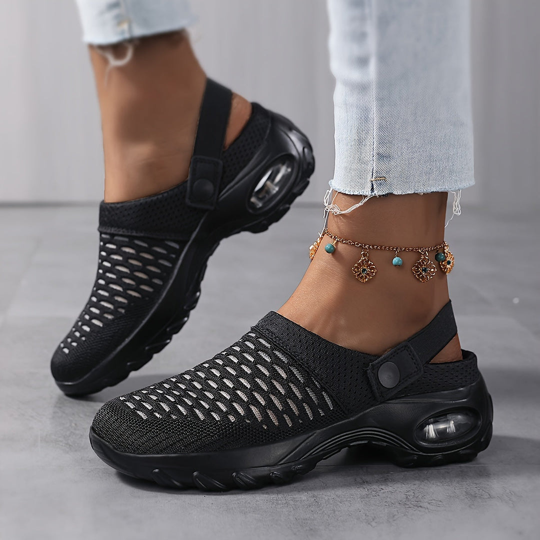 Orthopedic Mesh Clogs for Women | Air Cushion Support | Non-Slip Slip-On Shoes