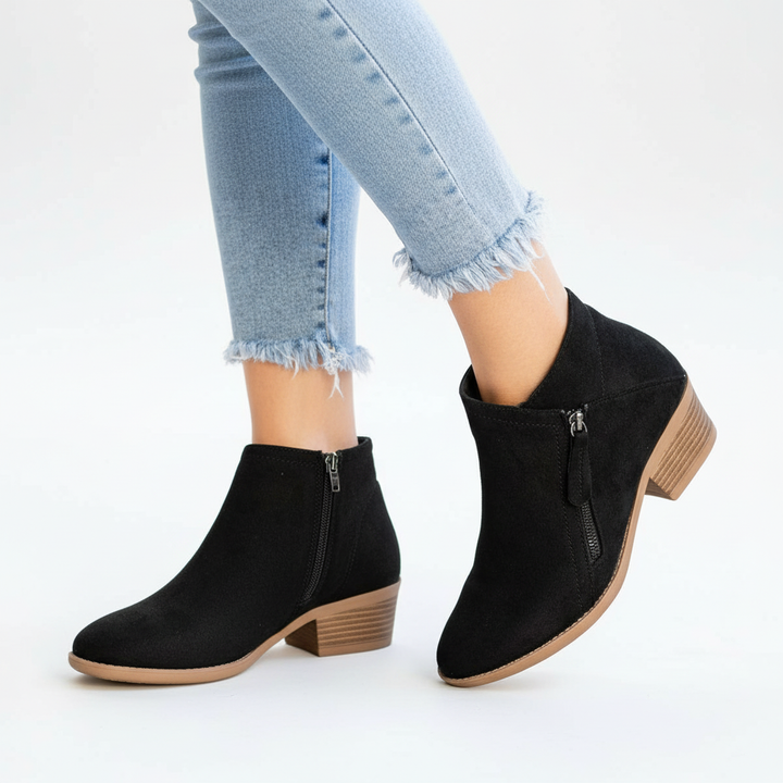 Orthopedic Leather Ankle Boots - Leah