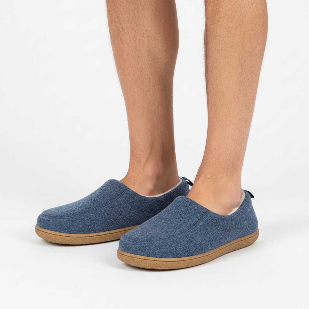Orthopaedic Unisex Indoor Slipper – Hard Sole & Fleece Support