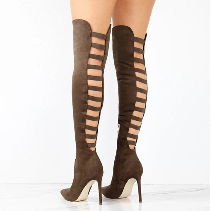 Over-the-Knee Boots with High Heel - Lynn